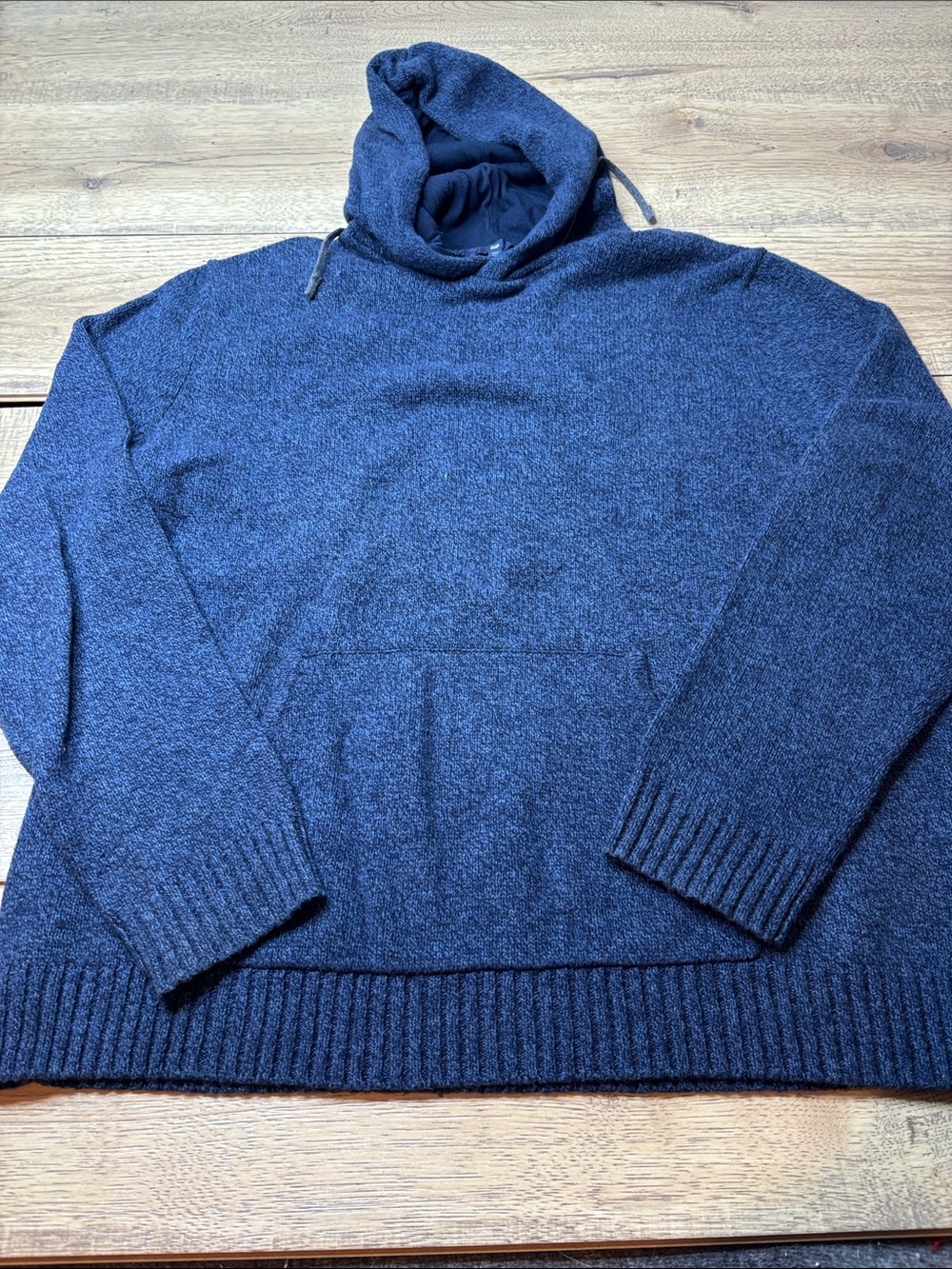 GAP Men's Navy Wool Bend Hoodie Sweater Size XL